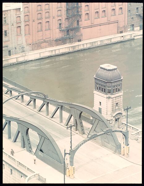 [18 Views of Chicago River and Skyline, for Fortune Article "Chicago River: The Creek That Made a City Grow"], Walker Evans (American, St. Louis, Missouri 1903–1975 New Haven, Connecticut), Color film transparency