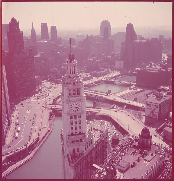[87 River Scenes, for Fortune Article "Chicago River: The Creek That Made a City Grow"], Walker Evans (American, St. Louis, Missouri 1903–1975 New Haven, Connecticut), Color film transparency