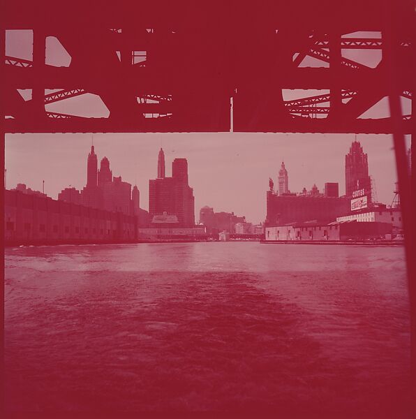 [87 River Scenes, for Fortune Article "Chicago River: The Creek That Made a City Grow"], Walker Evans (American, St. Louis, Missouri 1903–1975 New Haven, Connecticut), Color film transparency