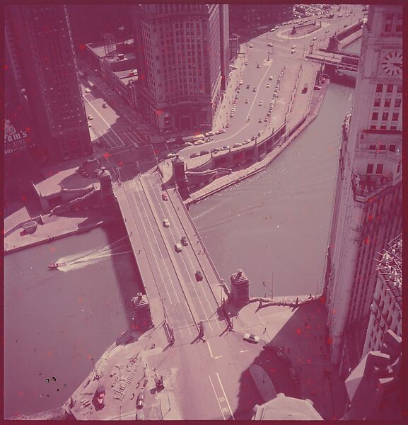 [87 River Scenes, for Fortune Article "Chicago River: The Creek That Made a City Grow"], Walker Evans (American, St. Louis, Missouri 1903–1975 New Haven, Connecticut), Color film transparency
