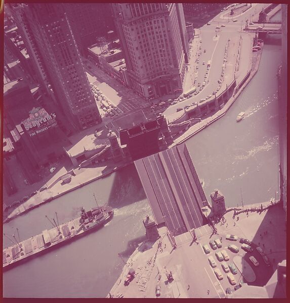 [87 River Scenes, for Fortune Article "Chicago River: The Creek That Made a City Grow"], Walker Evans (American, St. Louis, Missouri 1903–1975 New Haven, Connecticut), Color film transparency