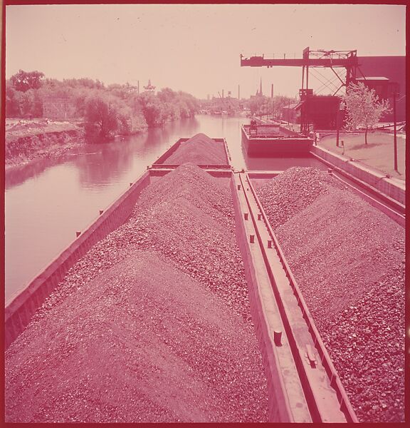 [87 River Scenes, for Fortune Article "Chicago River: The Creek That Made a City Grow"], Walker Evans (American, St. Louis, Missouri 1903–1975 New Haven, Connecticut), Color film transparency