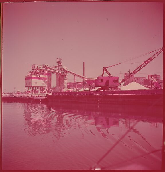 [87 River Scenes, for Fortune Article "Chicago River: The Creek That Made a City Grow"], Walker Evans (American, St. Louis, Missouri 1903–1975 New Haven, Connecticut), Color film transparency