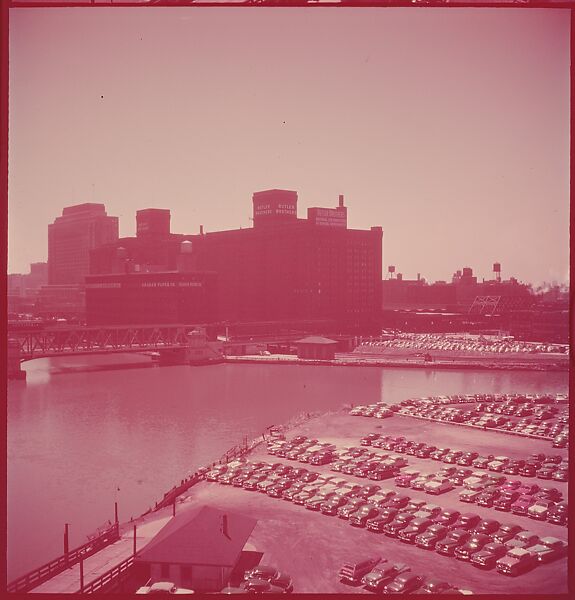 [87 River Scenes, for Fortune Article "Chicago River: The Creek That Made a City Grow"], Walker Evans (American, St. Louis, Missouri 1903–1975 New Haven, Connecticut), Color film transparency