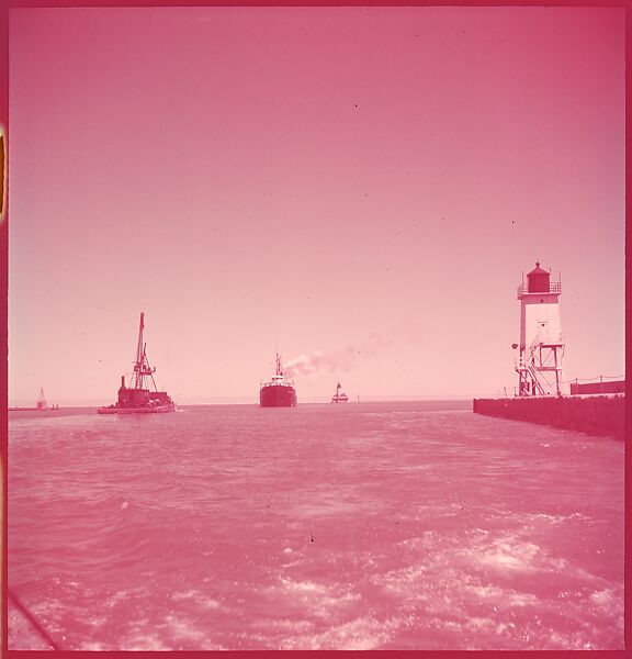 [87 River Scenes, for Fortune Article "Chicago River: The Creek That Made a City Grow"], Walker Evans (American, St. Louis, Missouri 1903–1975 New Haven, Connecticut), Color film transparency
