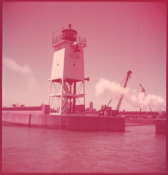 [87 River Scenes, for Fortune Article "Chicago River: The Creek That Made a City Grow"], Walker Evans (American, St. Louis, Missouri 1903–1975 New Haven, Connecticut), Color film transparency