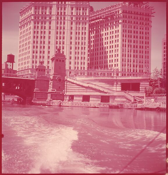 [87 River Scenes, for Fortune Article "Chicago River: The Creek That Made a City Grow"], Walker Evans (American, St. Louis, Missouri 1903–1975 New Haven, Connecticut), Color film transparency