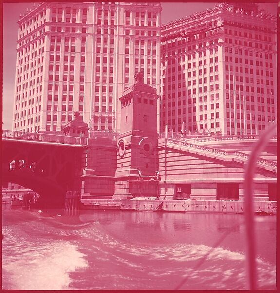 [87 River Scenes, for Fortune Article "Chicago River: The Creek That Made a City Grow"], Walker Evans (American, St. Louis, Missouri 1903–1975 New Haven, Connecticut), Color film transparency