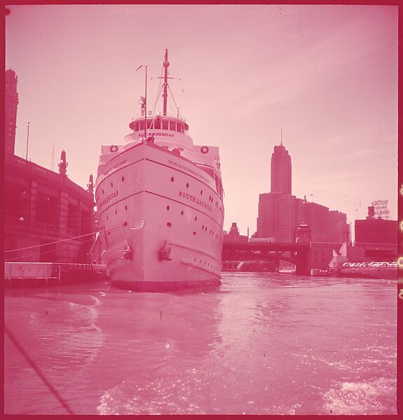 [87 River Scenes, for Fortune Article "Chicago River: The Creek That Made a City Grow"], Walker Evans (American, St. Louis, Missouri 1903–1975 New Haven, Connecticut), Color film transparency