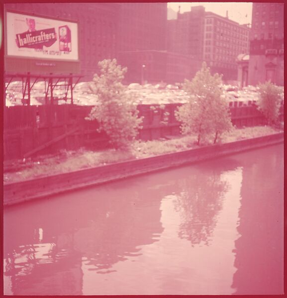 [87 River Scenes, for Fortune Article "Chicago River: The Creek That Made a City Grow"], Walker Evans (American, St. Louis, Missouri 1903–1975 New Haven, Connecticut), Color film transparency