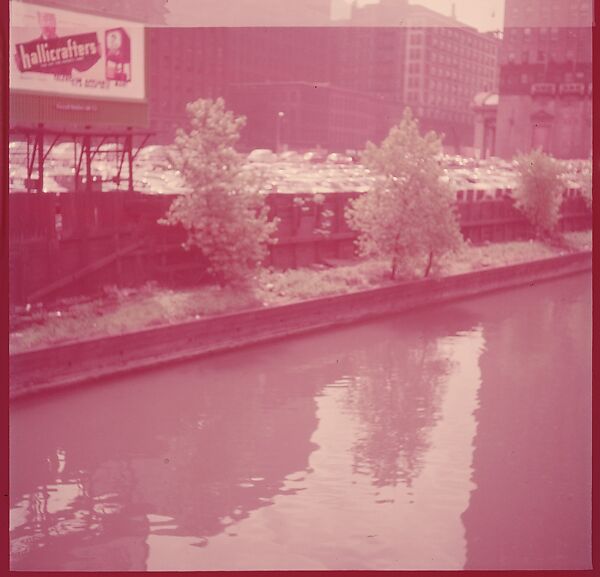[87 River Scenes, for Fortune Article "Chicago River: The Creek That Made a City Grow"], Walker Evans (American, St. Louis, Missouri 1903–1975 New Haven, Connecticut), Color film transparency