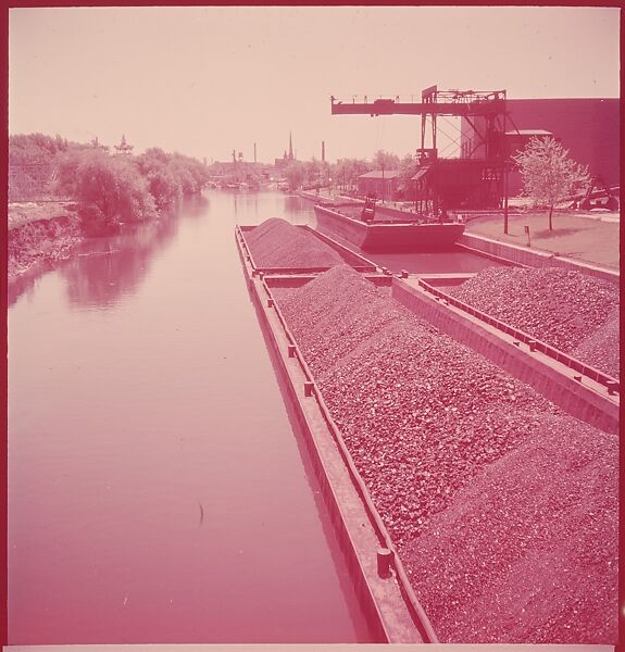 [87 River Scenes, for Fortune Article "Chicago River: The Creek That Made a City Grow"], Walker Evans (American, St. Louis, Missouri 1903–1975 New Haven, Connecticut), Color film transparency