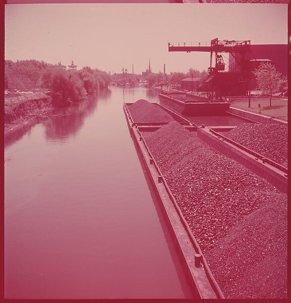 [87 River Scenes, for Fortune Article "Chicago River: The Creek That Made a City Grow"], Walker Evans (American, St. Louis, Missouri 1903–1975 New Haven, Connecticut), Color film transparency