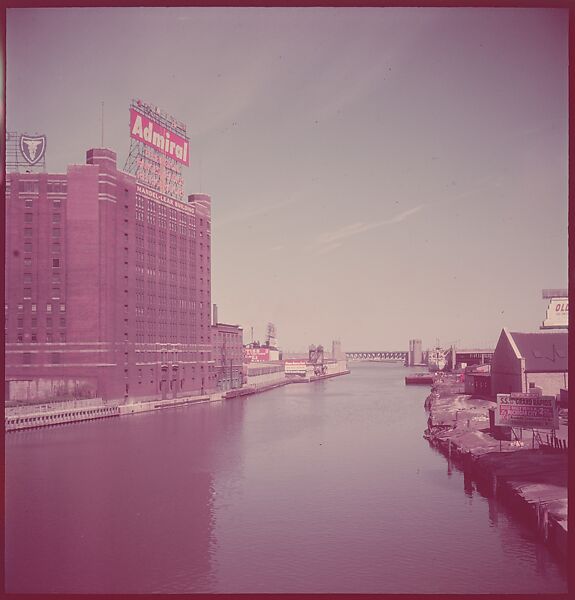 [87 River Scenes, for Fortune Article "Chicago River: The Creek That Made a City Grow"], Walker Evans (American, St. Louis, Missouri 1903–1975 New Haven, Connecticut), Color film transparency