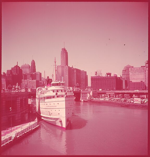 [87 River Scenes, for Fortune Article "Chicago River: The Creek That Made a City Grow"], Walker Evans (American, St. Louis, Missouri 1903–1975 New Haven, Connecticut), Color film transparency