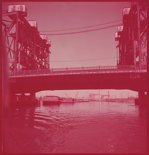 [87 River Scenes, for Fortune Article "Chicago River: The Creek That Made a City Grow"], Walker Evans (American, St. Louis, Missouri 1903–1975 New Haven, Connecticut), Color film transparency