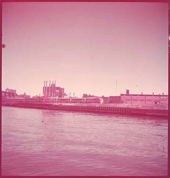 [87 River Scenes, for Fortune Article "Chicago River: The Creek That Made a City Grow"], Walker Evans (American, St. Louis, Missouri 1903–1975 New Haven, Connecticut), Color film transparency