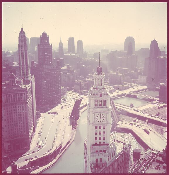 [87 River Scenes, for Fortune Article "Chicago River: The Creek That Made a City Grow"], Walker Evans (American, St. Louis, Missouri 1903–1975 New Haven, Connecticut), Color film transparency