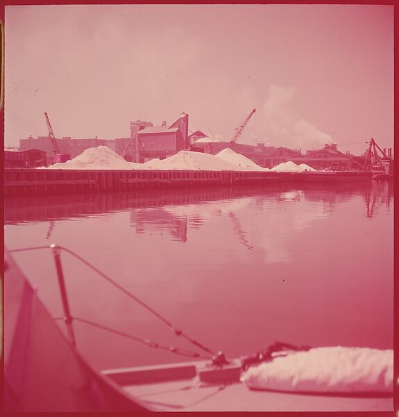 [87 River Scenes, for Fortune Article "Chicago River: The Creek That Made a City Grow"], Walker Evans (American, St. Louis, Missouri 1903–1975 New Haven, Connecticut), Color film transparency