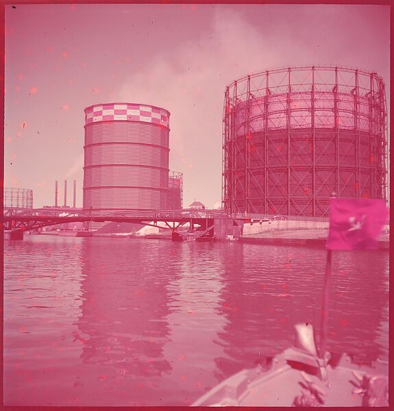 [87 River Scenes, for Fortune Article "Chicago River: The Creek That Made a City Grow"], Walker Evans (American, St. Louis, Missouri 1903–1975 New Haven, Connecticut), Color film transparency