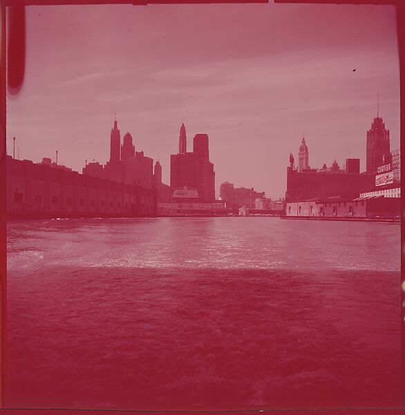 [87 River Scenes, for Fortune Article "Chicago River: The Creek That Made a City Grow"], Walker Evans (American, St. Louis, Missouri 1903–1975 New Haven, Connecticut), Color film transparency