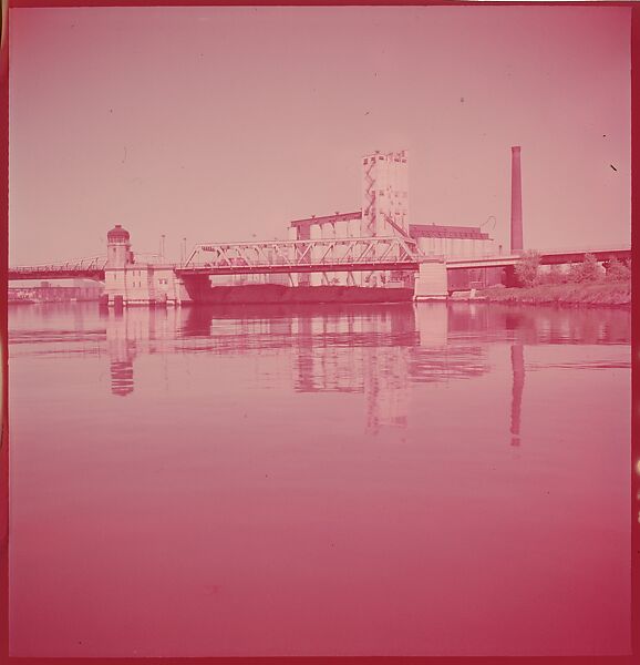 [87 River Scenes, for Fortune Article "Chicago River: The Creek That Made a City Grow"], Walker Evans (American, St. Louis, Missouri 1903–1975 New Haven, Connecticut), Color film transparency