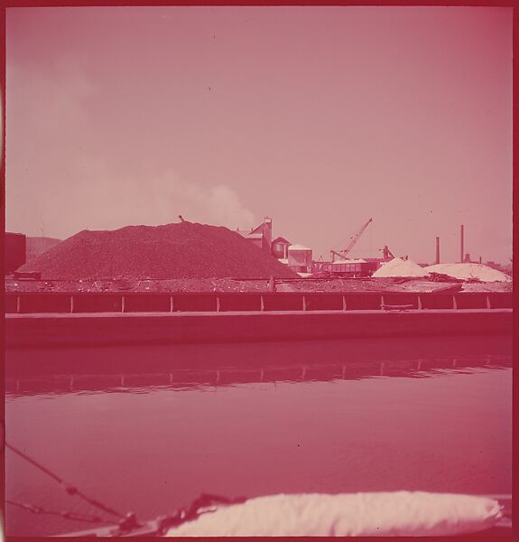 [87 River Scenes, for Fortune Article "Chicago River: The Creek That Made a City Grow"], Walker Evans (American, St. Louis, Missouri 1903–1975 New Haven, Connecticut), Color film transparency