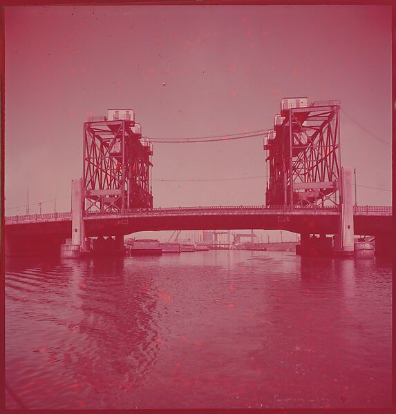 [87 River Scenes, for Fortune Article "Chicago River: The Creek That Made a City Grow"], Walker Evans (American, St. Louis, Missouri 1903–1975 New Haven, Connecticut), Color film transparency