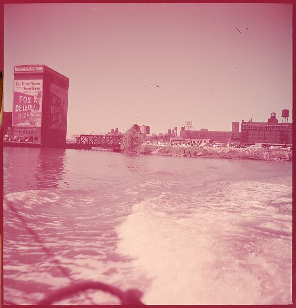 [87 River Scenes, for Fortune Article "Chicago River: The Creek That Made a City Grow"], Walker Evans (American, St. Louis, Missouri 1903–1975 New Haven, Connecticut), Color film transparency