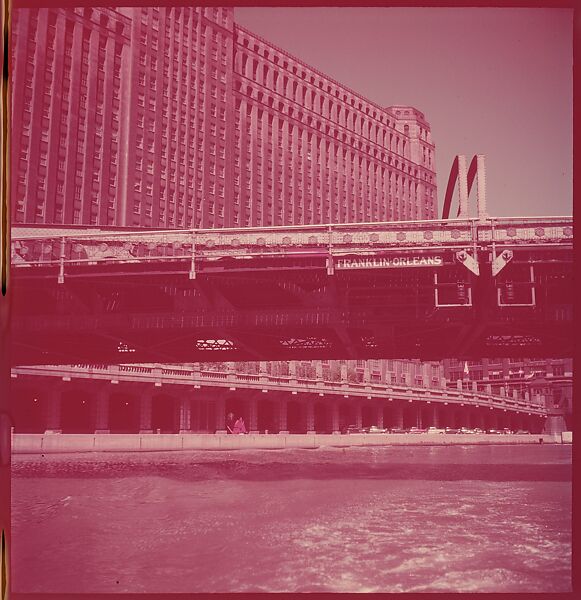 [87 River Scenes, for Fortune Article "Chicago River: The Creek That Made a City Grow"], Walker Evans (American, St. Louis, Missouri 1903–1975 New Haven, Connecticut), Color film transparency