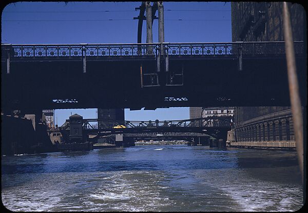 [74 River Scenes, for Fortune Article "Chicago River: The Creek That Made a City Grow"], Walker Evans (American, St. Louis, Missouri 1903–1975 New Haven, Connecticut), Color film transparency