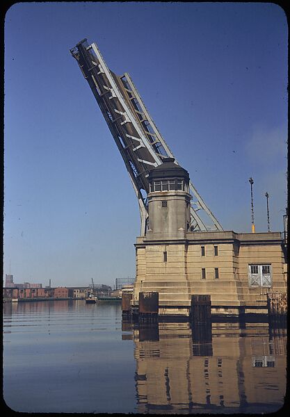 [74 River Scenes, for Fortune Article "Chicago River: The Creek That Made a City Grow"], Walker Evans (American, St. Louis, Missouri 1903–1975 New Haven, Connecticut), Color film transparency