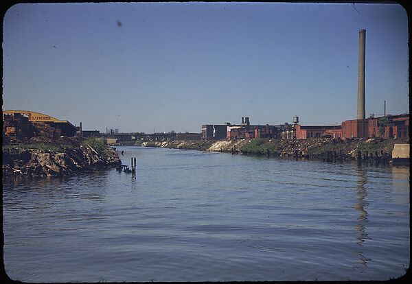 [74 River Scenes, for Fortune Article "Chicago River: The Creek That Made a City Grow"], Walker Evans (American, St. Louis, Missouri 1903–1975 New Haven, Connecticut), Color film transparency