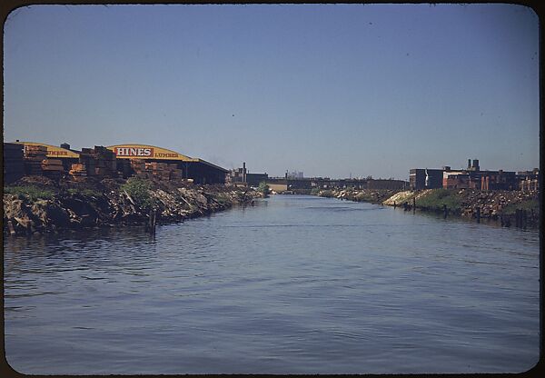 [74 River Scenes, for Fortune Article "Chicago River: The Creek That Made a City Grow"], Walker Evans (American, St. Louis, Missouri 1903–1975 New Haven, Connecticut), Color film transparency