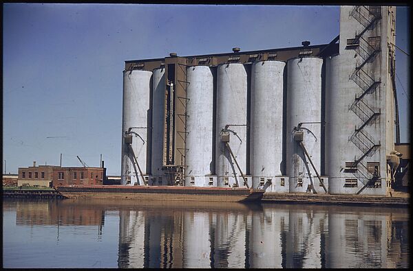 [74 River Scenes, for Fortune Article "Chicago River: The Creek That Made a City Grow"], Walker Evans (American, St. Louis, Missouri 1903–1975 New Haven, Connecticut), Color film transparency