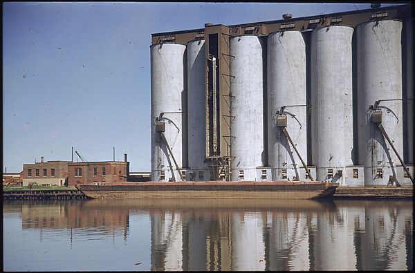[74 River Scenes, for Fortune Article "Chicago River: The Creek That Made a City Grow"], Walker Evans (American, St. Louis, Missouri 1903–1975 New Haven, Connecticut), Color film transparency