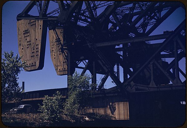 [74 River Scenes, for Fortune Article "Chicago River: The Creek That Made a City Grow"], Walker Evans (American, St. Louis, Missouri 1903–1975 New Haven, Connecticut), Color film transparency