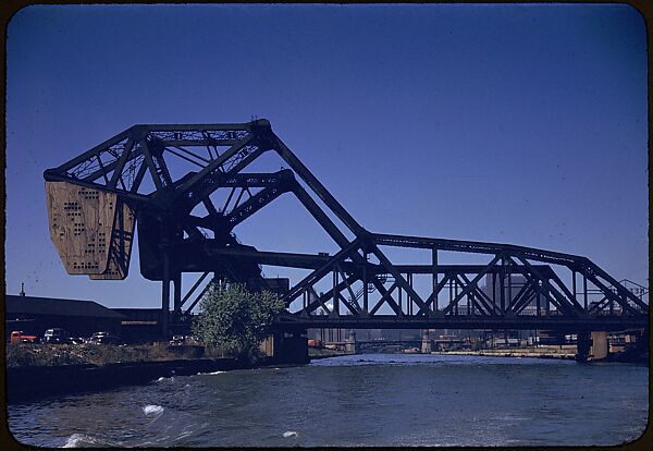 [74 River Scenes, for Fortune Article "Chicago River: The Creek That Made a City Grow"], Walker Evans (American, St. Louis, Missouri 1903–1975 New Haven, Connecticut), Color film transparency