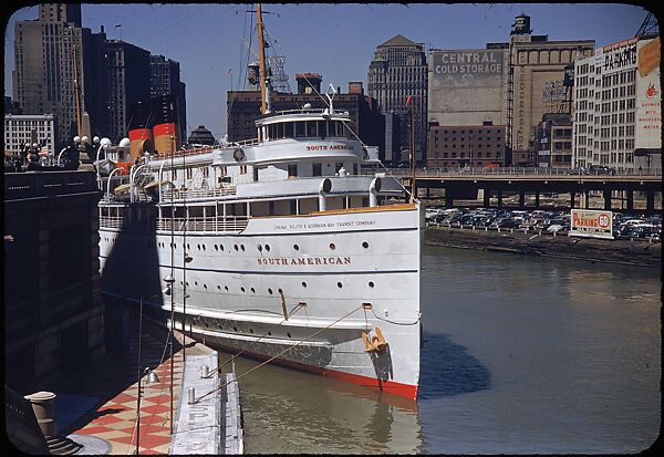 [74 River Scenes, for Fortune Article "Chicago River: The Creek That Made a City Grow"], Walker Evans (American, St. Louis, Missouri 1903–1975 New Haven, Connecticut), Color film transparency