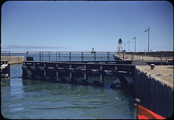 [74 River Scenes, for Fortune Article "Chicago River: The Creek That Made a City Grow"], Walker Evans (American, St. Louis, Missouri 1903–1975 New Haven, Connecticut), Color film transparency
