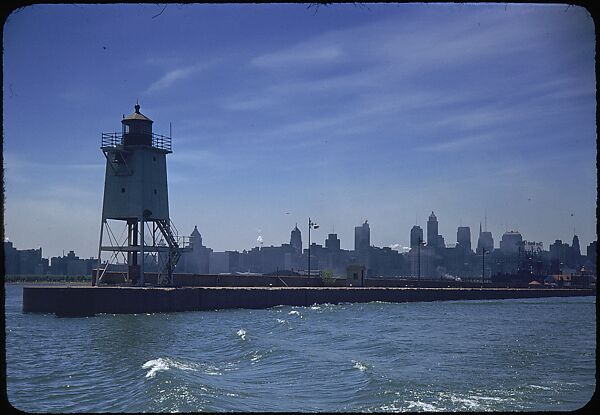 [74 River Scenes, for Fortune Article "Chicago River: The Creek That Made a City Grow"], Walker Evans (American, St. Louis, Missouri 1903–1975 New Haven, Connecticut), Color film transparency
