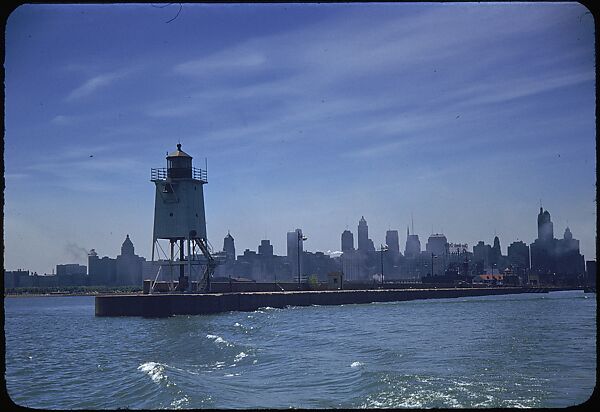 [74 River Scenes, for Fortune Article "Chicago River: The Creek That Made a City Grow"], Walker Evans (American, St. Louis, Missouri 1903–1975 New Haven, Connecticut), Color film transparency