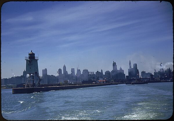 [74 River Scenes, for Fortune Article "Chicago River: The Creek That Made a City Grow"], Walker Evans (American, St. Louis, Missouri 1903–1975 New Haven, Connecticut), Color film transparency