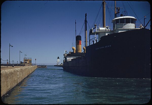 [74 River Scenes, for Fortune Article "Chicago River: The Creek That Made a City Grow"], Walker Evans (American, St. Louis, Missouri 1903–1975 New Haven, Connecticut), Color film transparency