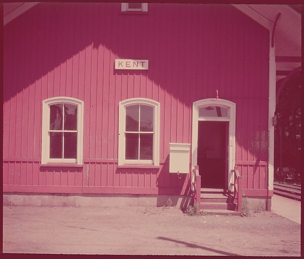 [464 Interior and Exterior Views of Railroad Station Depots, for Fortune Article "The U.S. Depot"], Walker Evans (American, St. Louis, Missouri 1903–1975 New Haven, Connecticut), Color film transparency