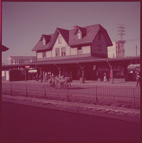 [464 Interior and Exterior Views of Railroad Station Depots, for Fortune Article "The U.S. Depot"], Walker Evans (American, St. Louis, Missouri 1903–1975 New Haven, Connecticut), Color film transparency