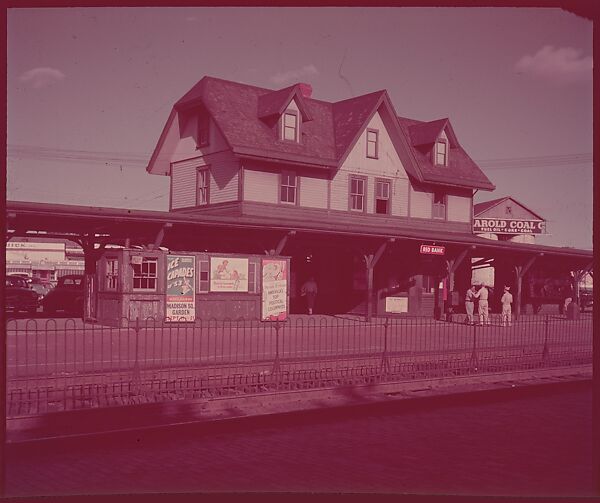 [464 Interior and Exterior Views of Railroad Station Depots, for Fortune Article "The U.S. Depot"], Walker Evans (American, St. Louis, Missouri 1903–1975 New Haven, Connecticut), Color film transparency