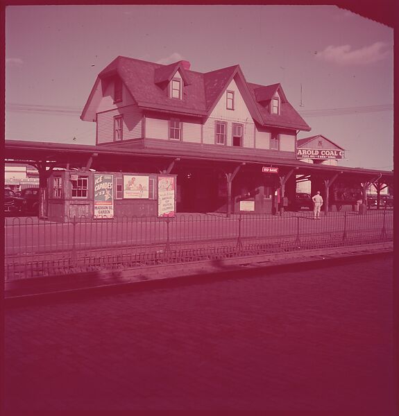 [464 Interior and Exterior Views of Railroad Station Depots, for Fortune Article "The U.S. Depot"], Walker Evans (American, St. Louis, Missouri 1903–1975 New Haven, Connecticut), Color film transparency