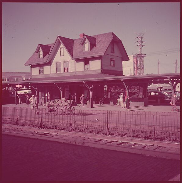 [464 Interior and Exterior Views of Railroad Station Depots, for Fortune Article "The U.S. Depot"], Walker Evans (American, St. Louis, Missouri 1903–1975 New Haven, Connecticut), Color film transparency