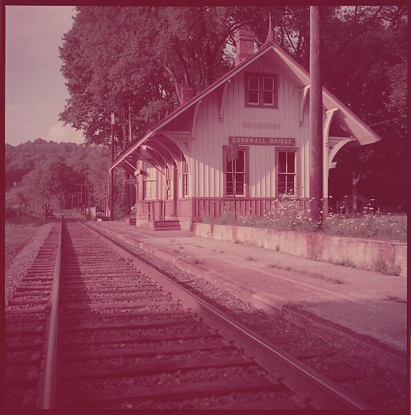 [464 Interior and Exterior Views of Railroad Station Depots, for Fortune Article "The U.S. Depot"], Walker Evans (American, St. Louis, Missouri 1903–1975 New Haven, Connecticut), Color film transparency